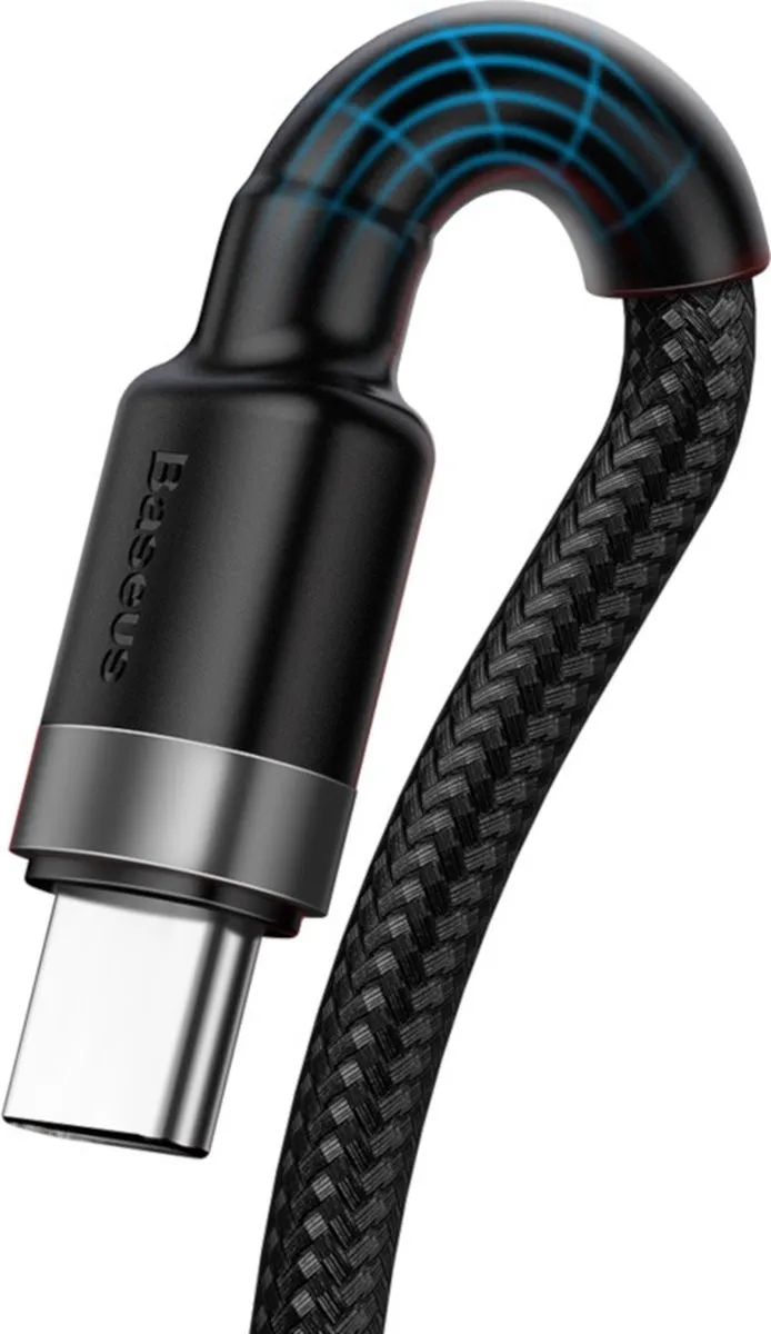 Baseus Cafule USB-C Kabel 40W QC3.0 1m - Zwart