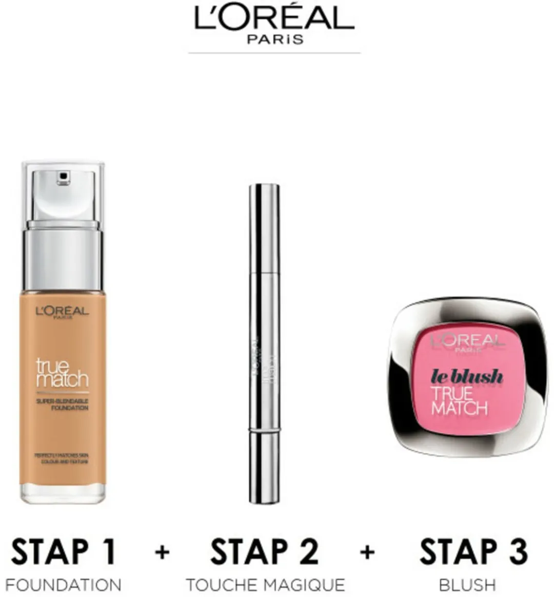 L'Oréal Paris True Match Le Blush 165 Rose Bonne - 3 Stuks