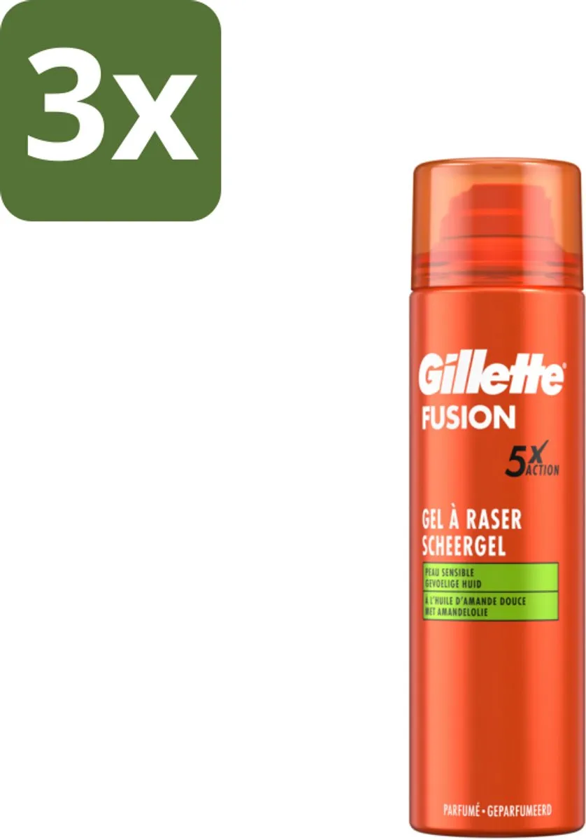 Gillette Fusion 5 Sensitive Scheergel 200ml