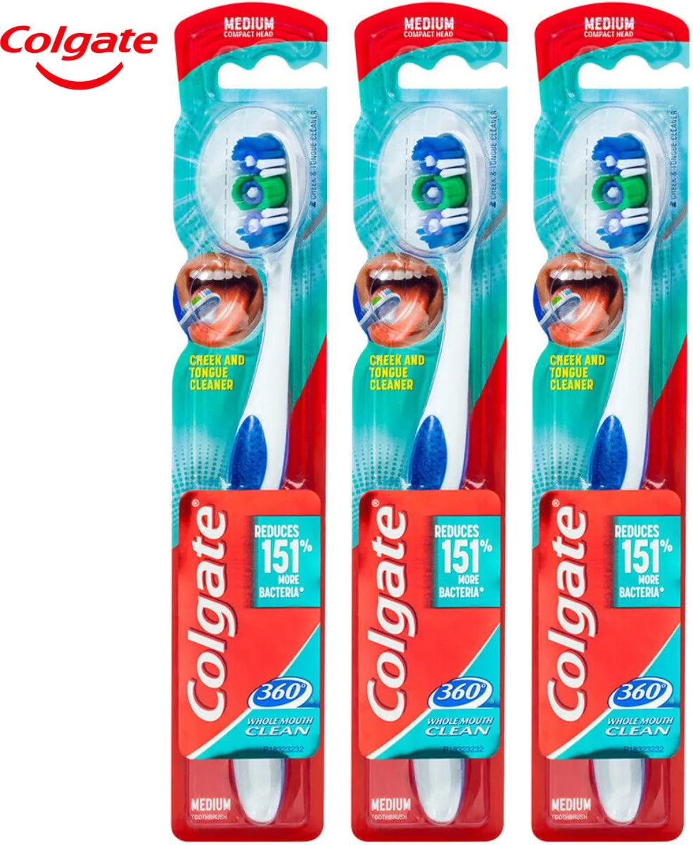 Colgate Whole Mouth Clean 360° Medium Tandenborstels