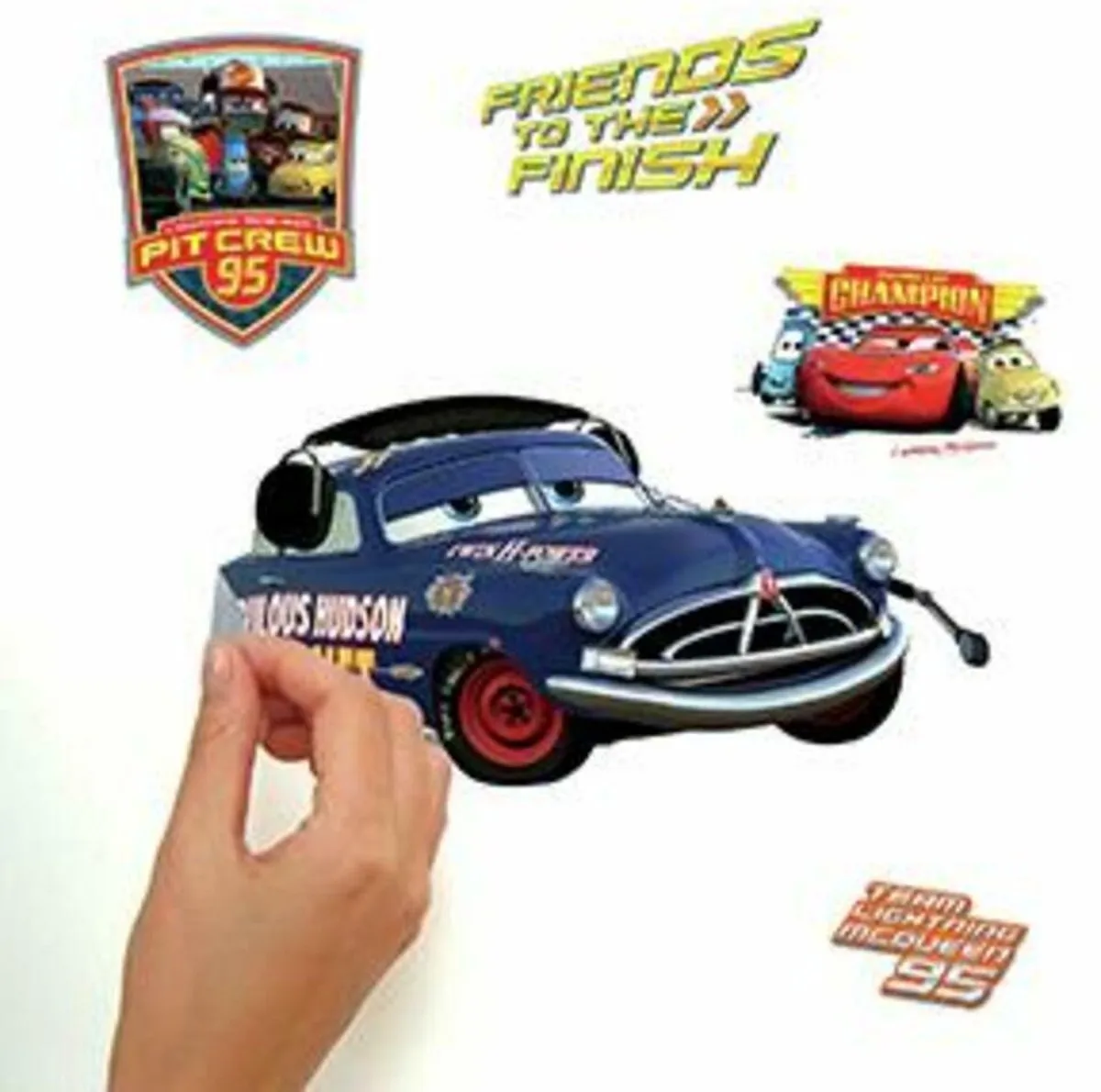 Disney Cars Piston Cup Champs Muurstickers - 19 Stuks Ø10cm - afbeelding 5 van 6