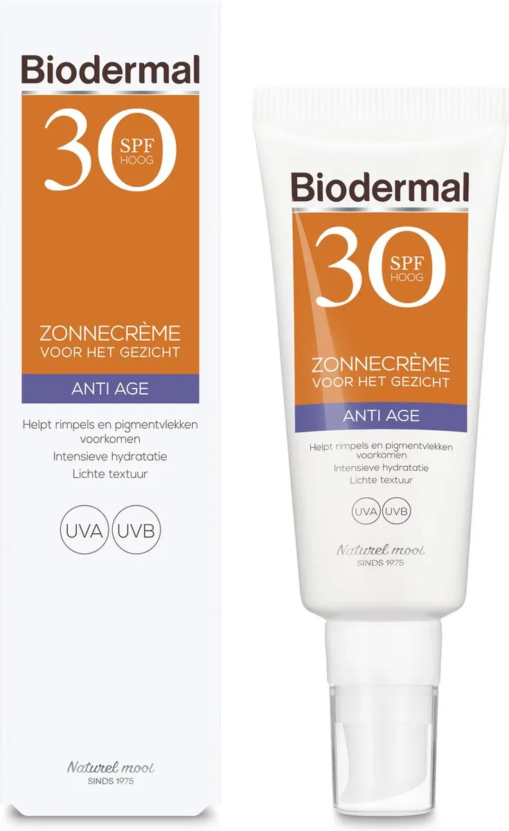 Biodermal Anti Age Zonnecrème Gezicht SPF 30 - 40ml