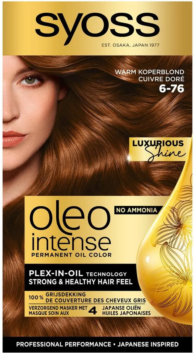 SYOSS Oleo Intense 6-76 Warm Koperblond Haarverf - 345ml
