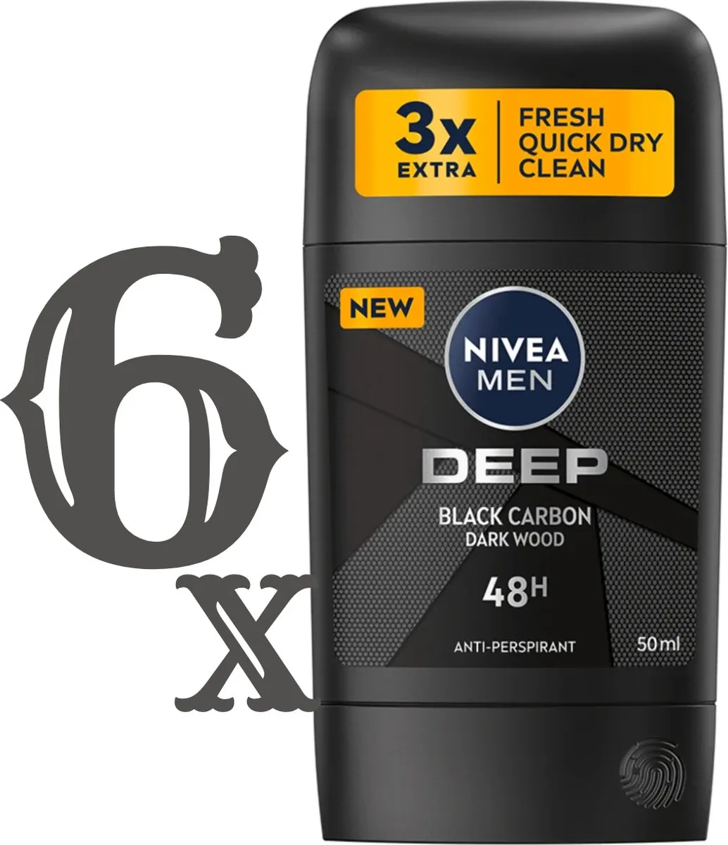 NIVEA Men Deep Black Carbon Deo Stick