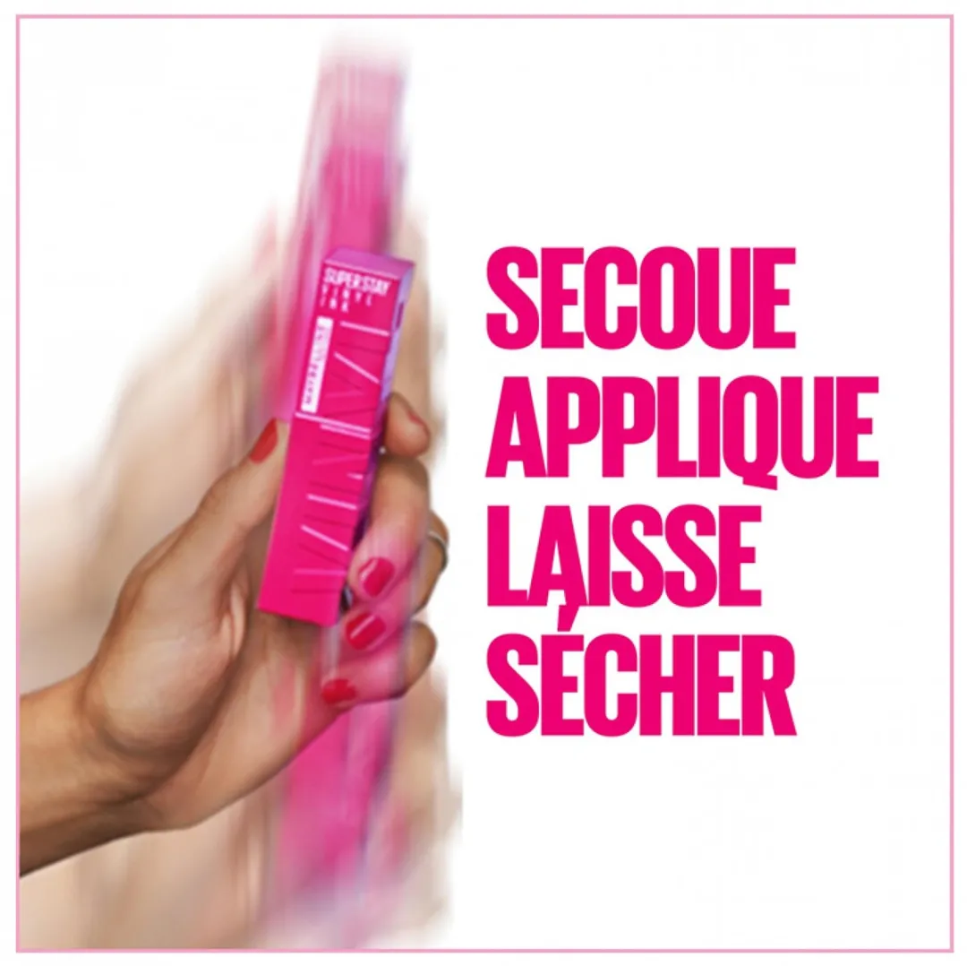 Maybelline SuperStay Vinyl Ink 165 Edgy Lippenstift - 4.2ml - Roze