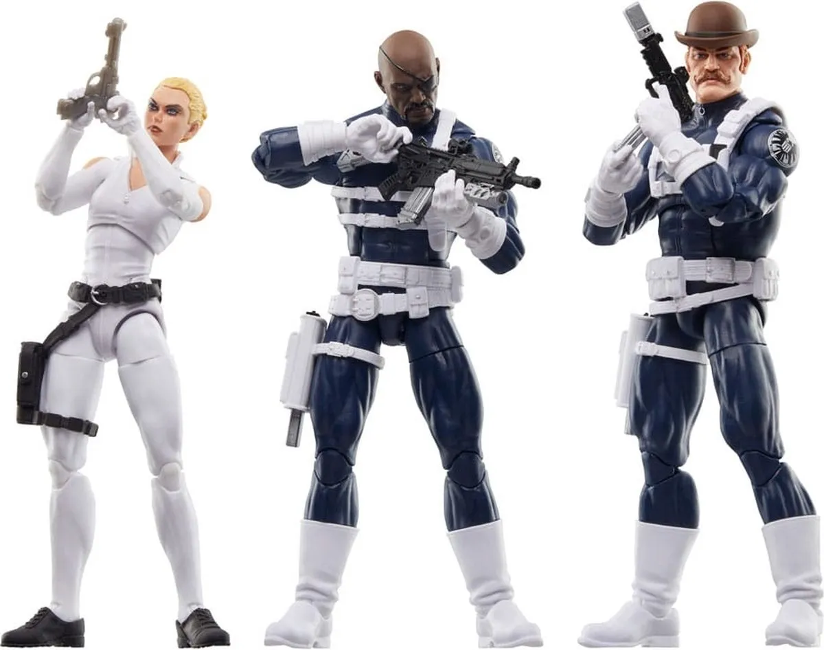 Hasbro Captain America Marvel Legends 3-Pack S.H.I.E.L.D. Action Figuren