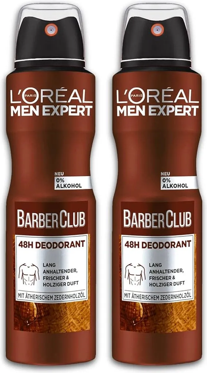 L'Oréal Men Expert Barber Club Deospray 150ml - 6 Stuks