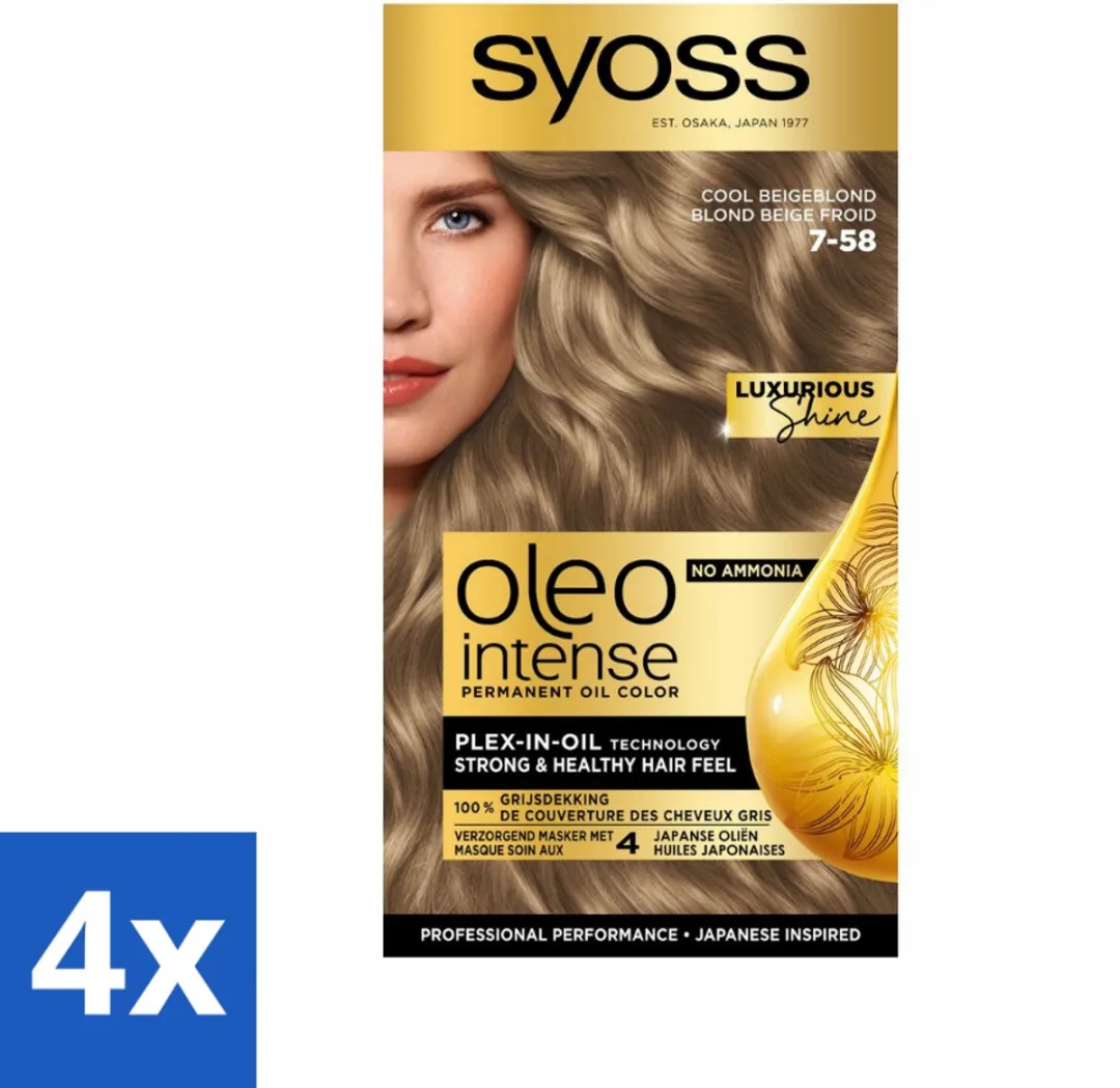 SYOSS Oleo Intense 7-58 Cool Beige Blond Haarverf
