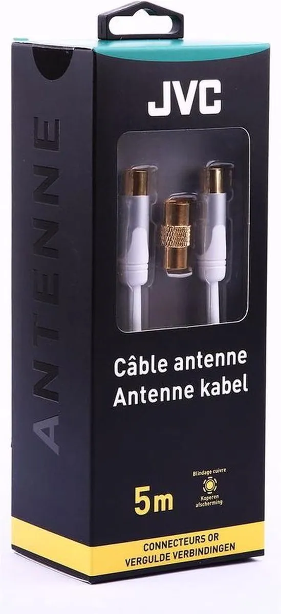 JVC Coaxiale Antennekabel Wit