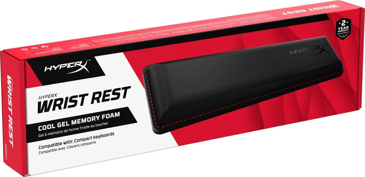 HyperX Wrist Rest Gel-polssteun - Zwart - afbeelding 6 van 6