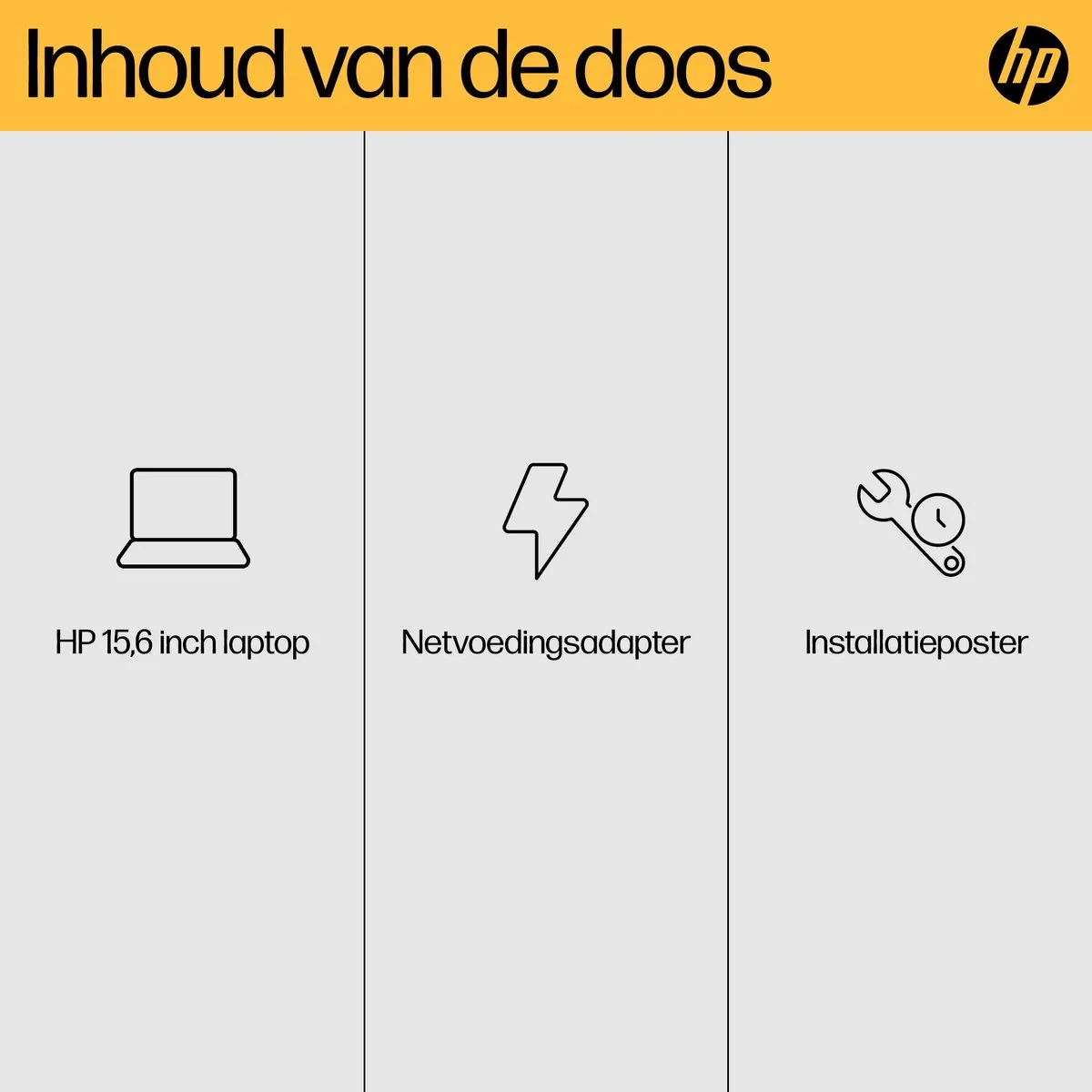HP 15-fc0953nd Laptop - AMD Ryzen 5 7520U 8GB 512GB SSD - Grijs