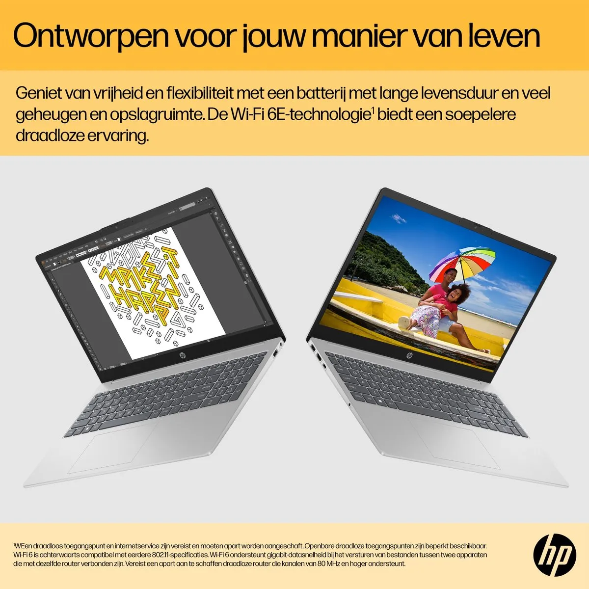 HP 15-fc0953nd Laptop - AMD Ryzen 5 7520U 8GB 512GB SSD - Grijs