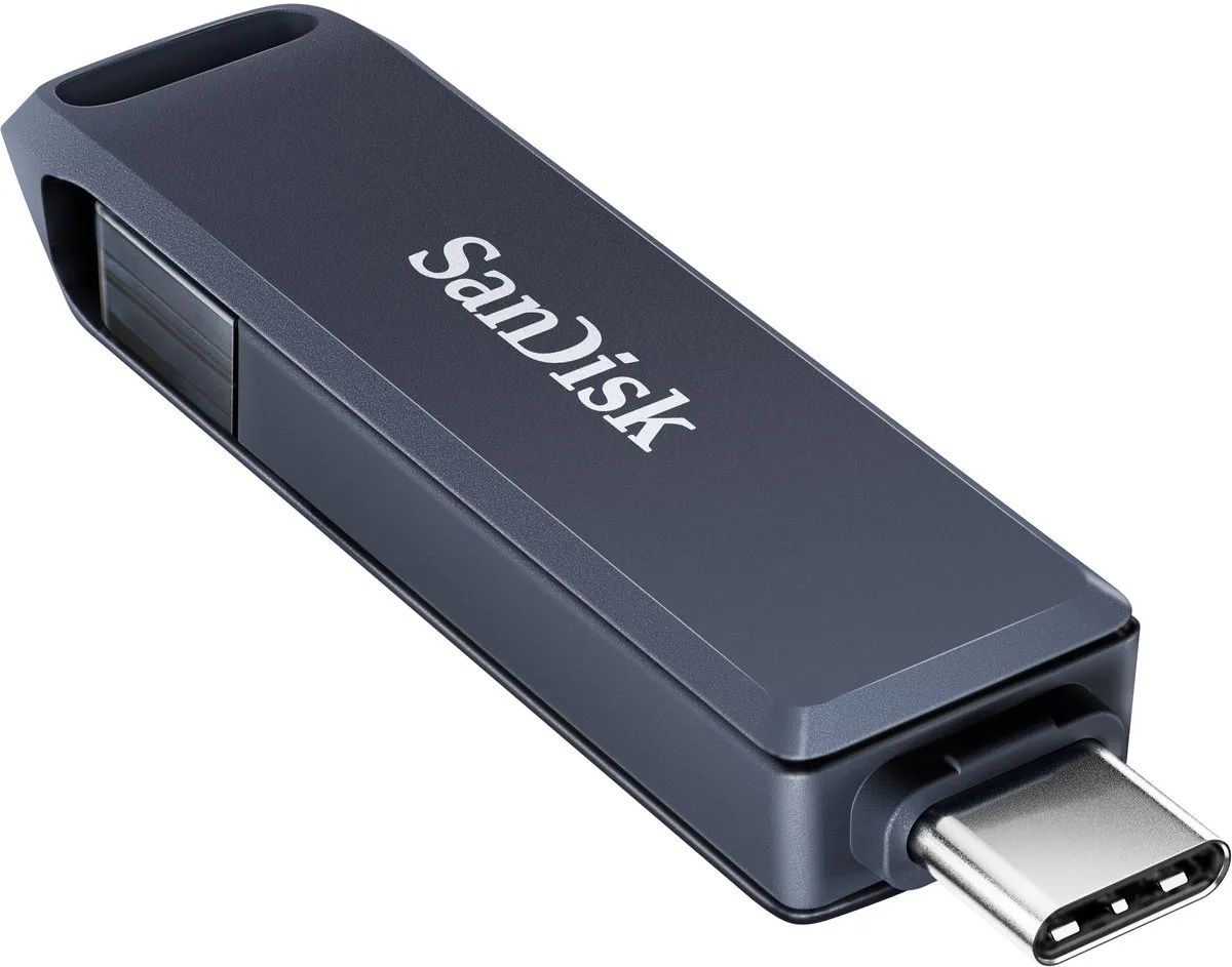 SanDisk Phone Drive Lightning USB-C 64GB - Blauw