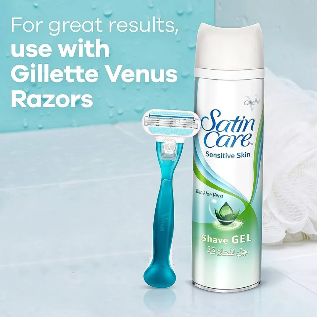 Gillette Venus Combi Scheerhouder met 2 Mesjes - Blauw/ Groen