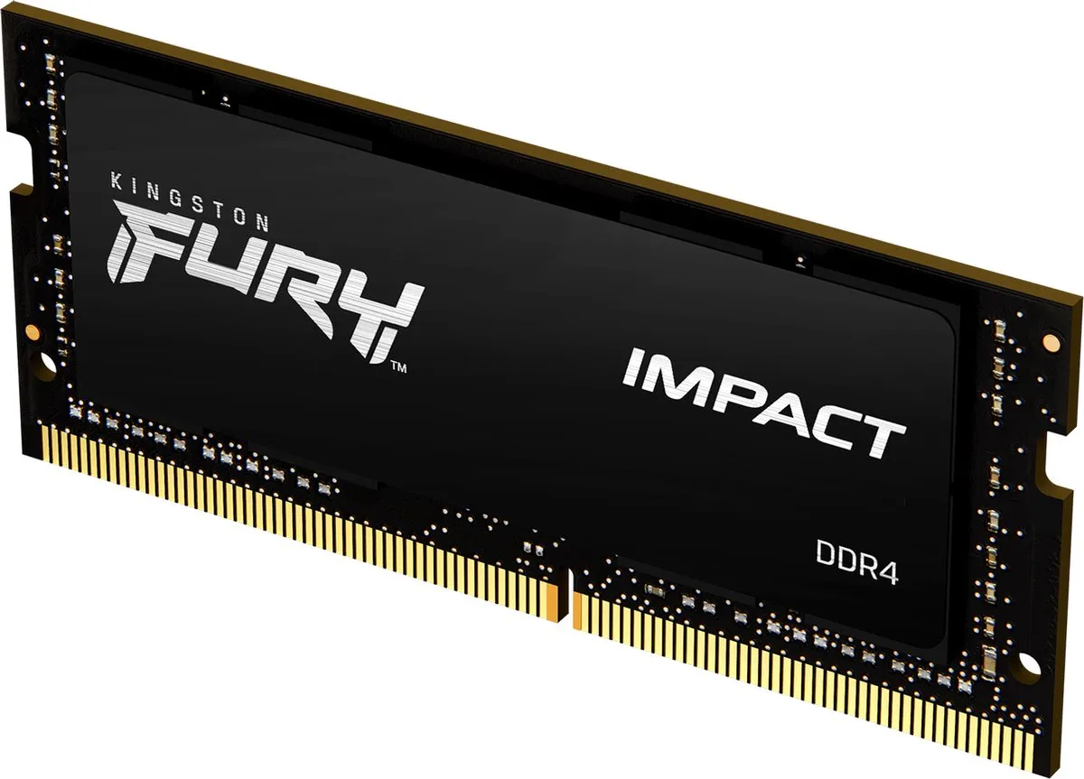 Kingston Fury Impact KF432S20IBK2/64 - Laptopgeheugen - 64GB - 3200 MHz - DDR4 - SODIMM - 2 x 32 GB