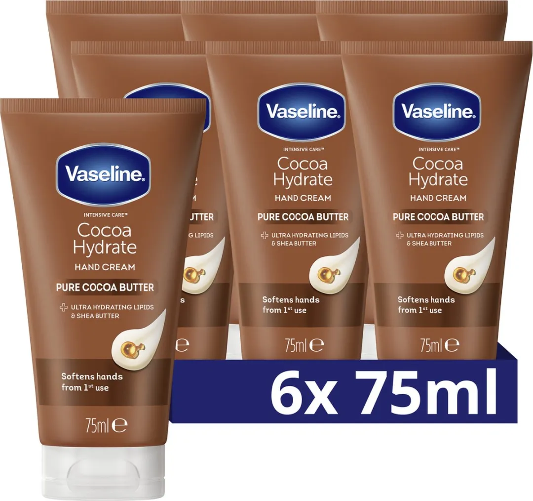 Vaseline Intensive Care Handcrème Cocoa Hydrate - 6x75ml
