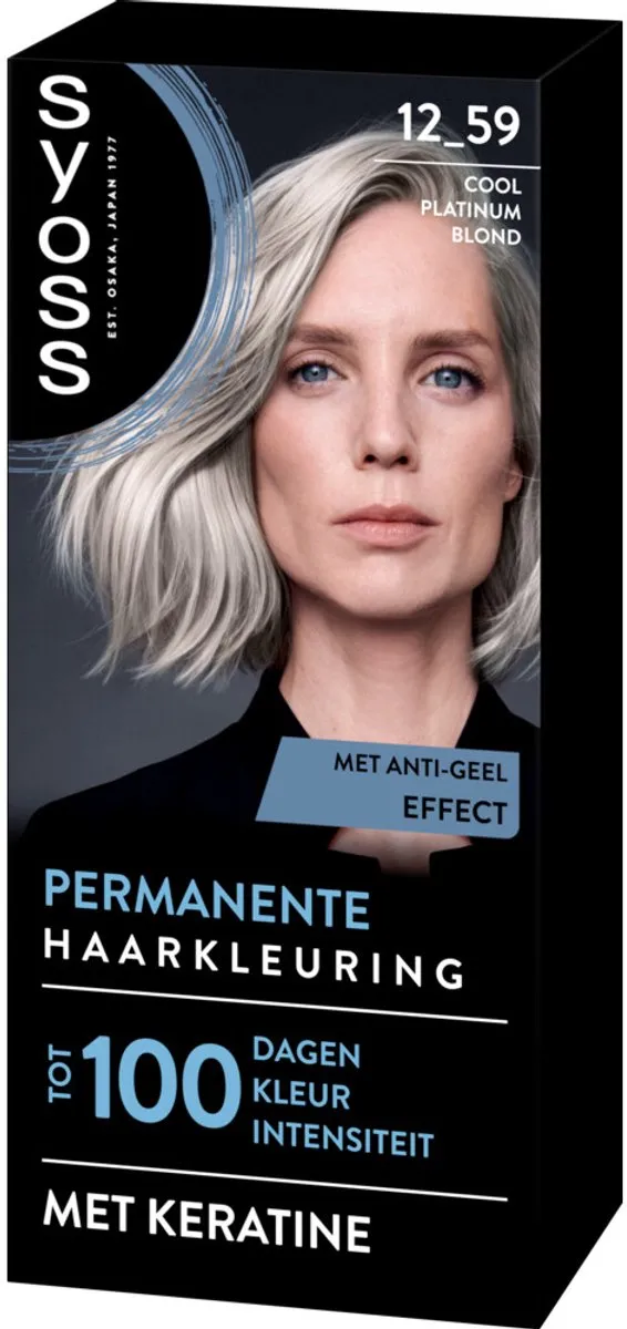 SYOSS Coloration 12-59 Cool Platinum Blond Haarverf - 6 Stuks