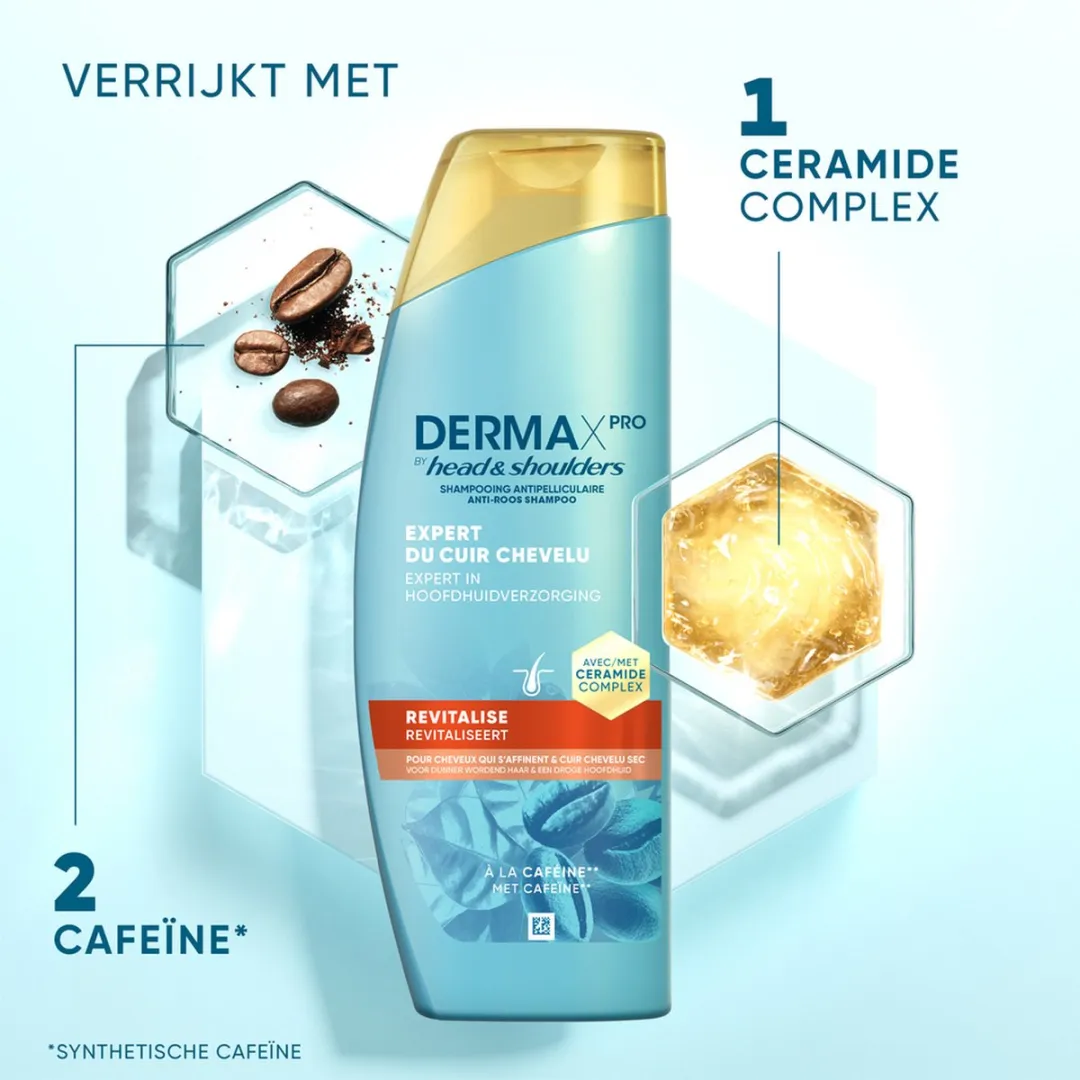 Head & Shoulders DermaXPro Anti-roos Shampoo Cafeïne - 6x250ml