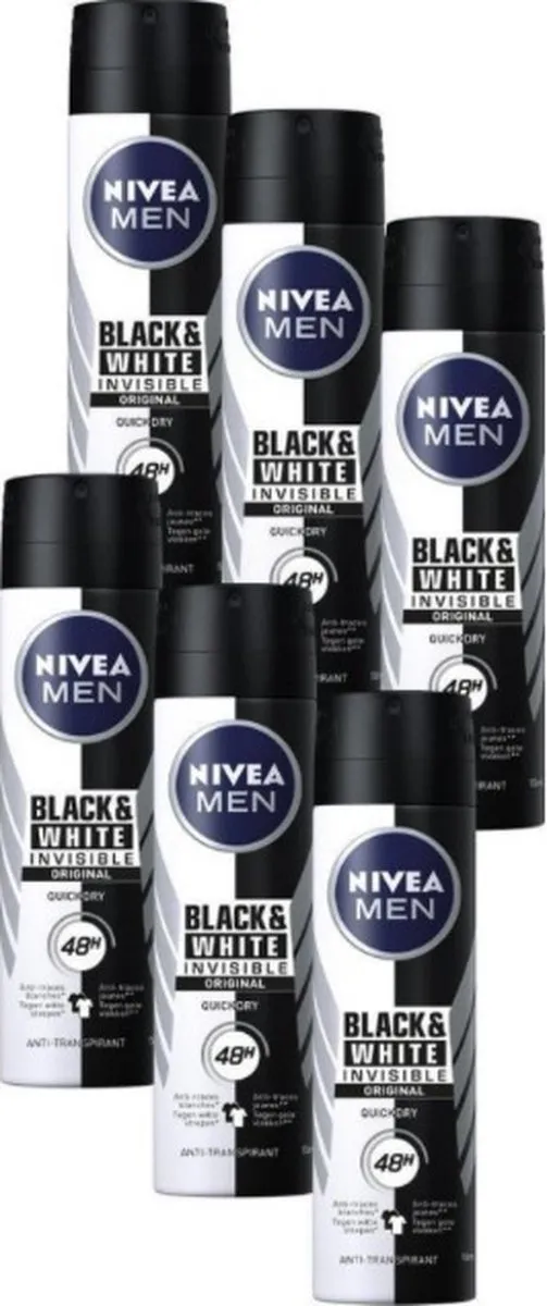 NIVEA Men Deospray Invisible Black & White Original