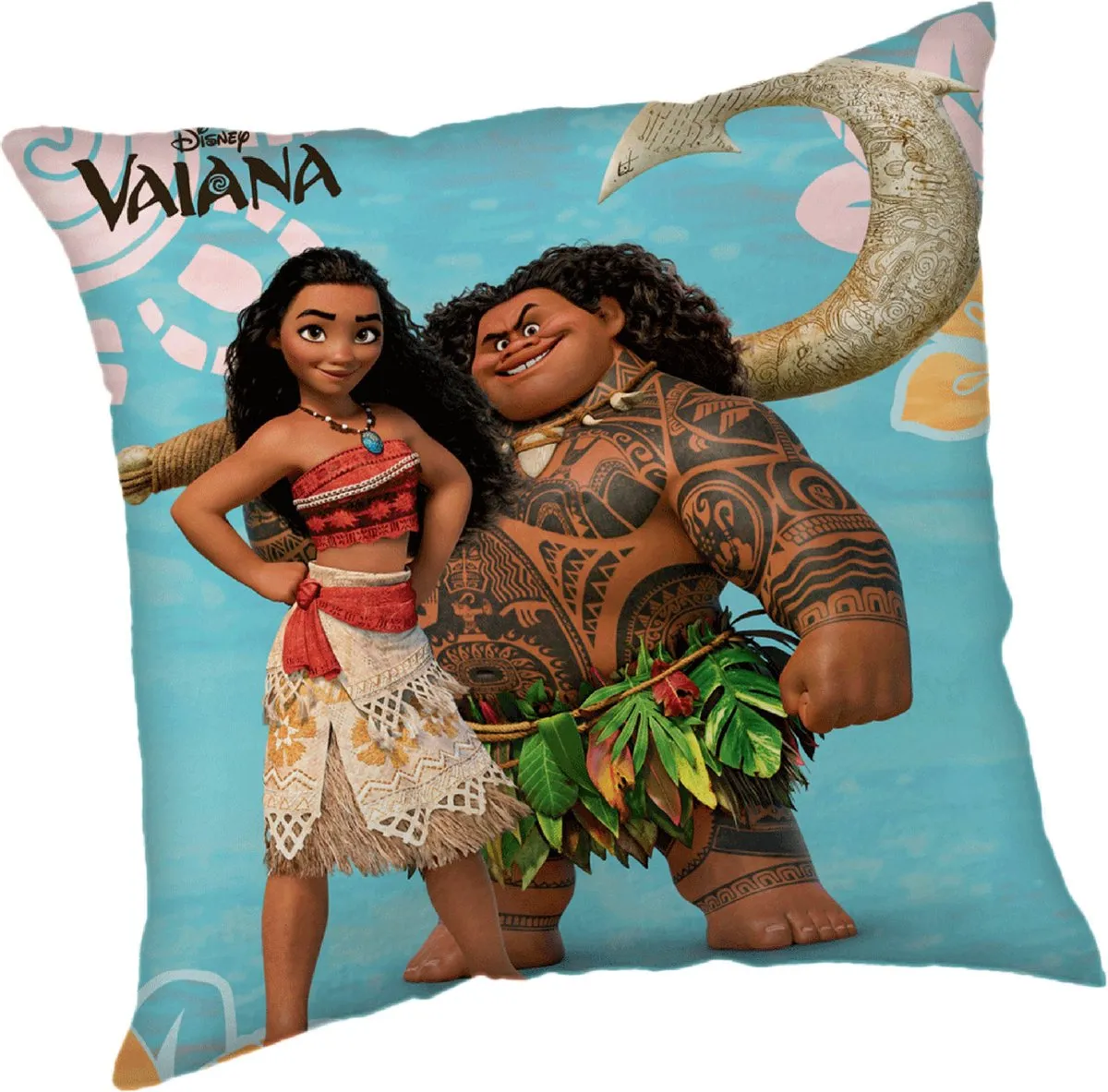 Disney Vaiana Sierkussen 40x40cm - Blauw - afbeelding 3 van 3