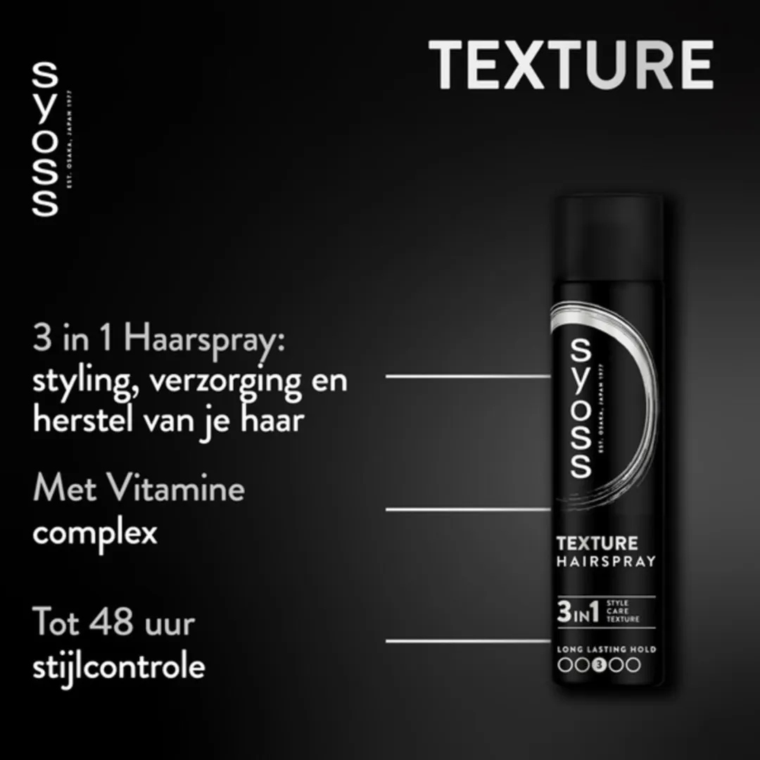 SYOSS Texture Haarspray 6x300ml - Dikker Haargevoel