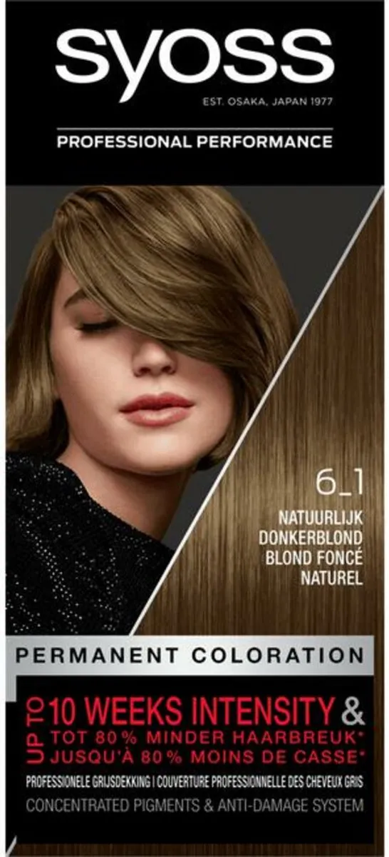 SYOSS Haarverf 6-1 Natuurlijk Donkerblond 115ml