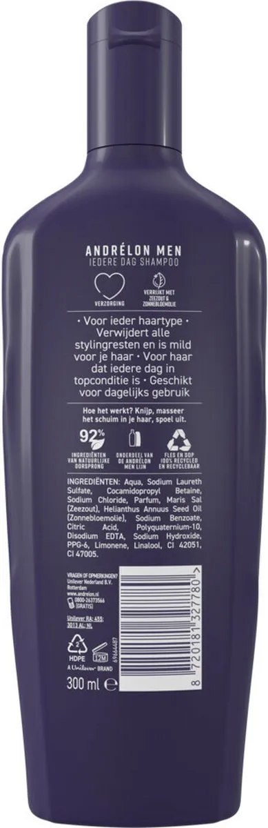 Andrélon Men Iedere Dag Shampoo 300ml