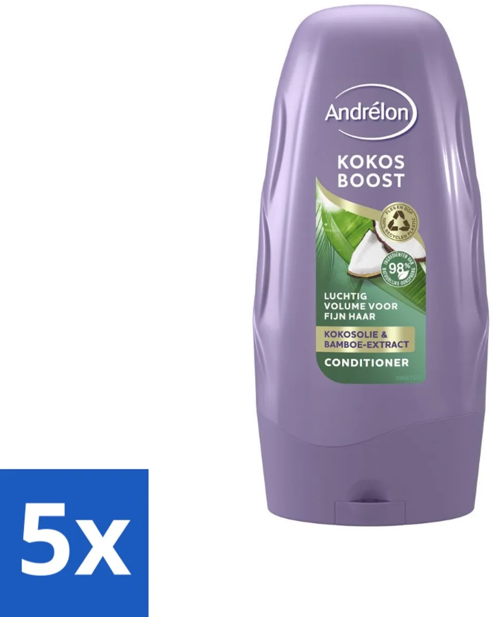Andrélon Kokos Boost Conditioner 250ml - 5 Stuks