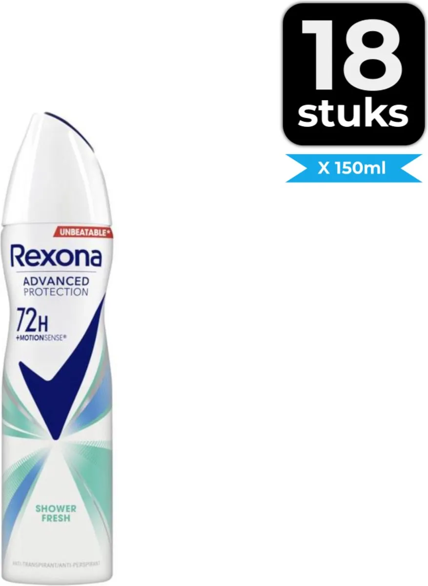 Rexona Deospray Shower Fresh 150ml - 18 Stuks