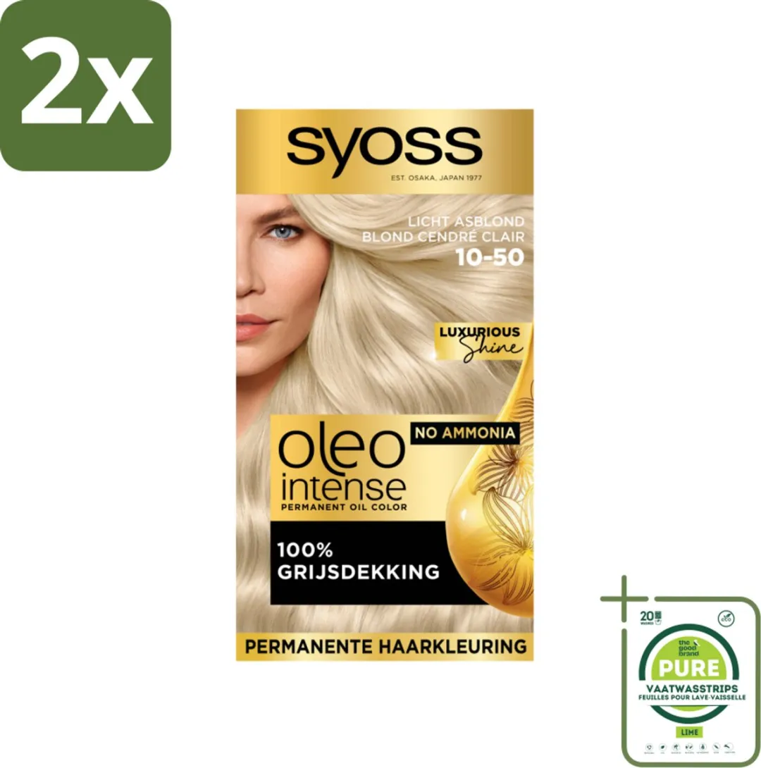 SYOSS Oleo Intense Haarverf Licht Asblond 230ml
