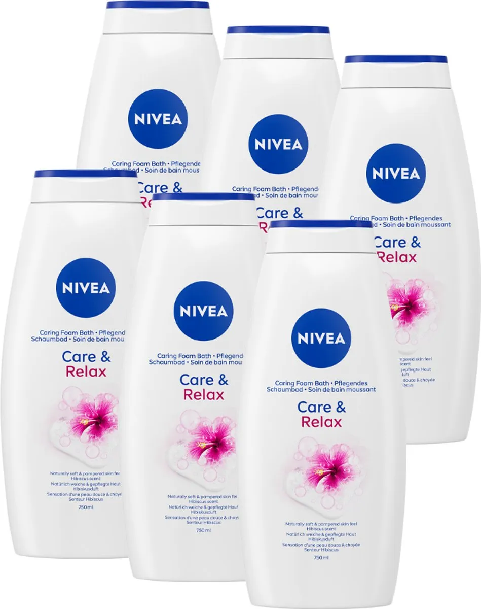 NIVEA Care & Relax Badschuim Hibiscus 4500ml