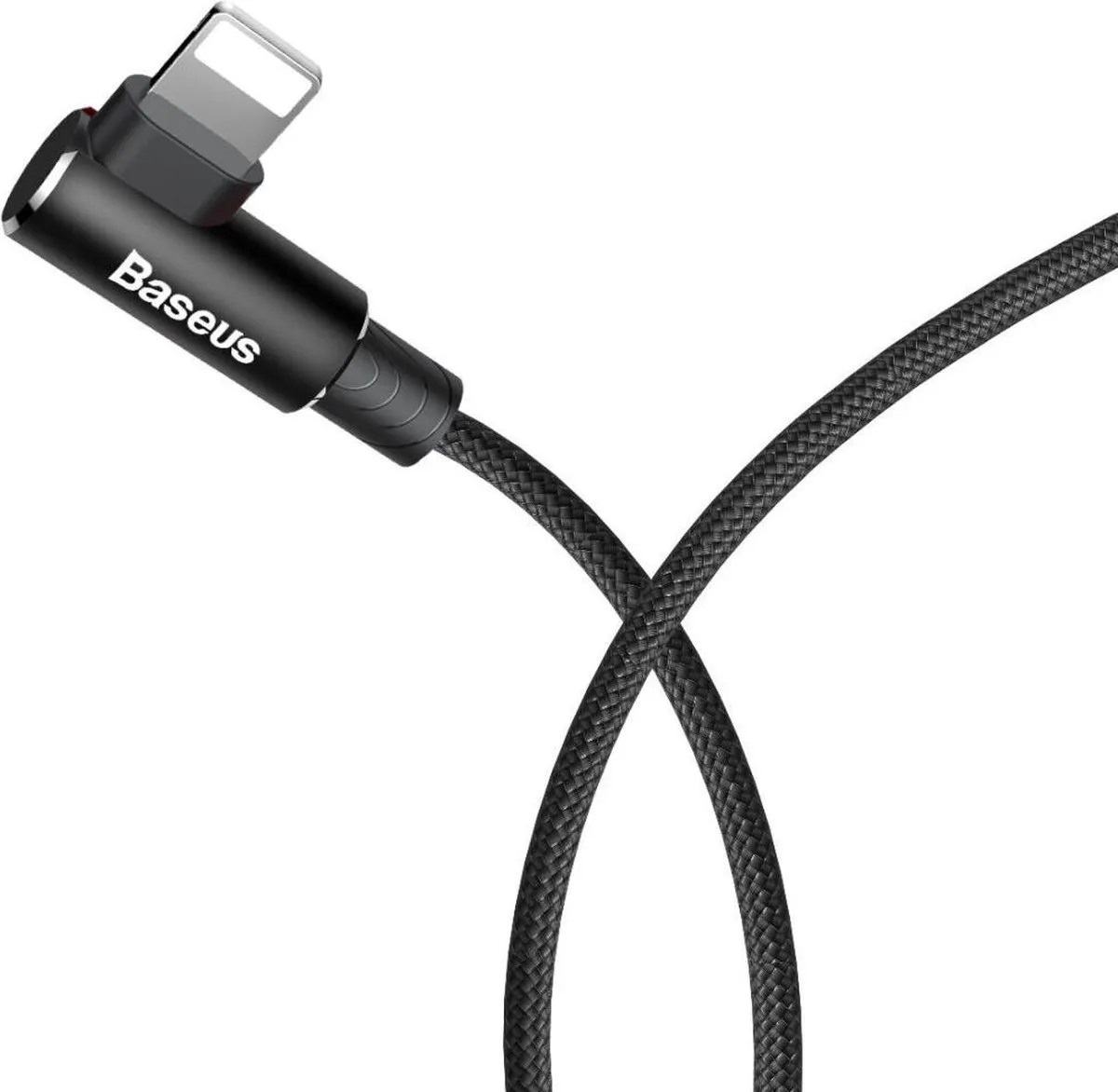 Baseus MVP USB naar Lightning Oplaadkabel 90° - Zwart - afbeelding 6 van 6