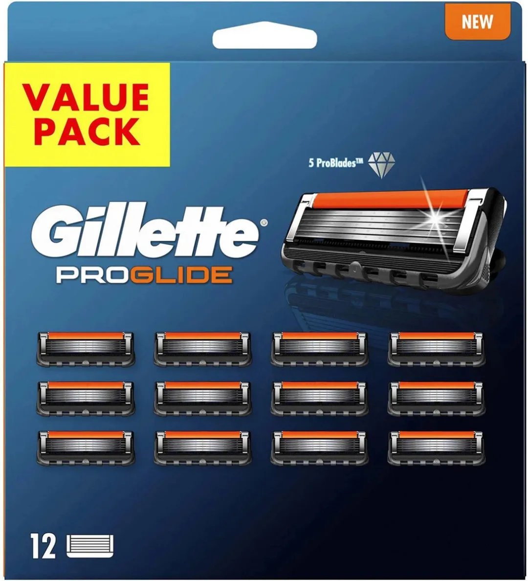 Gillette ProGlide Zwart Vervangende Mesjes