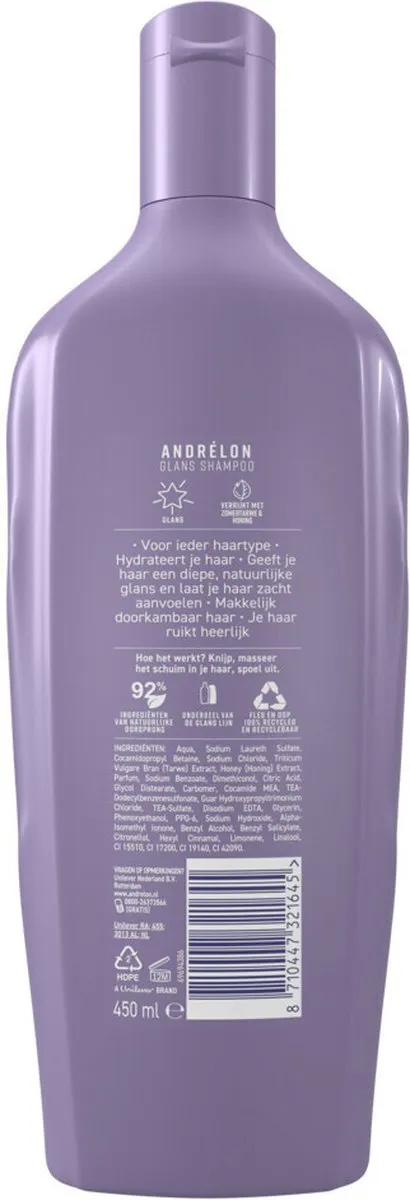 Andrélon Shampoo Glans 450ml