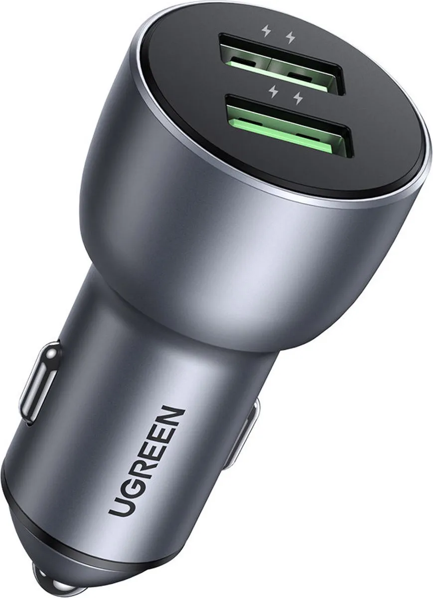 Ugreen Autolader 2x USB 36W - Grijs