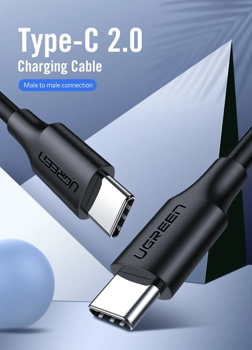 UGREEN USB-C naar USB-C Kabel 1.0M - Zwart