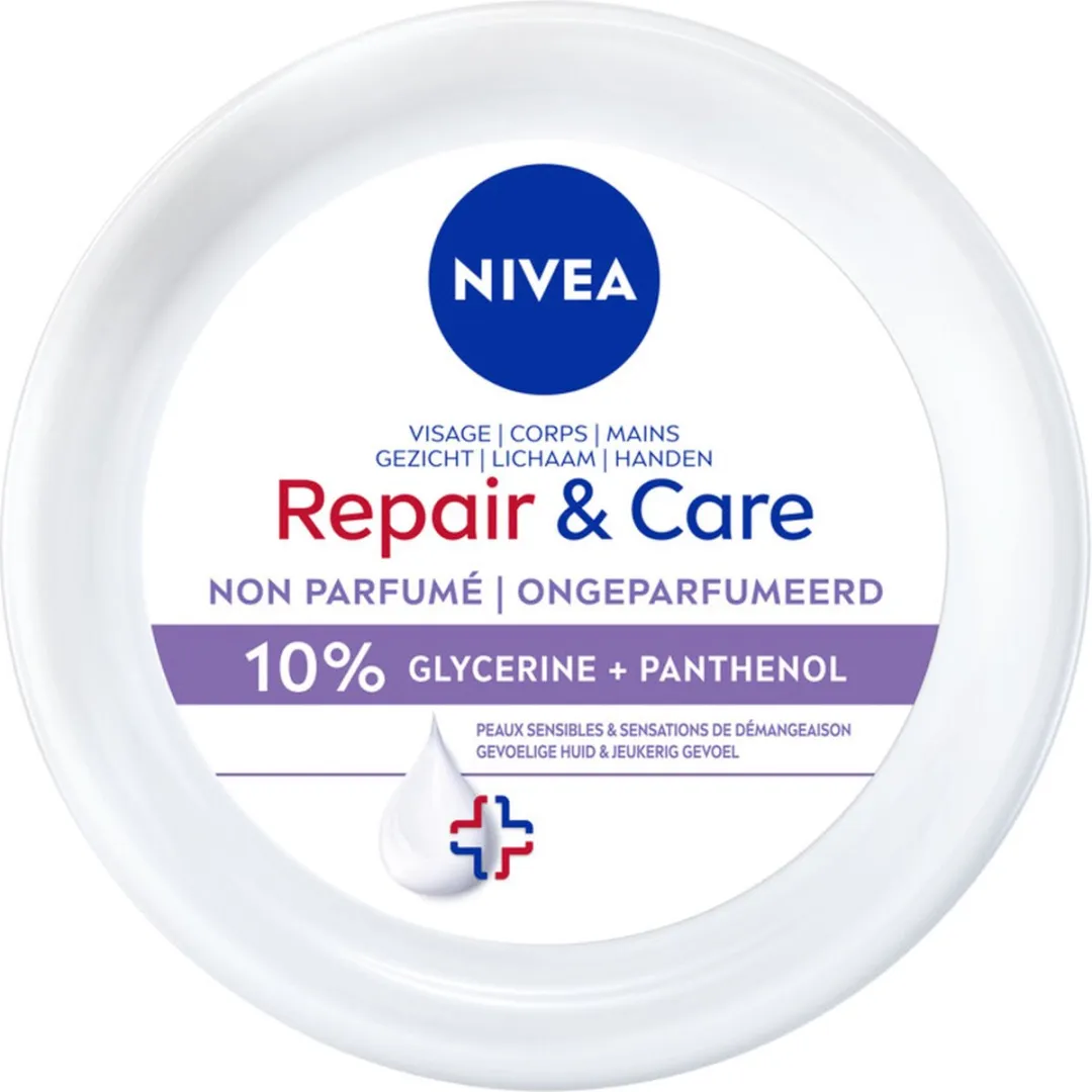 NIVEA Repair & Care Sensitive Bodycrème - 2400ml (6x400ml)