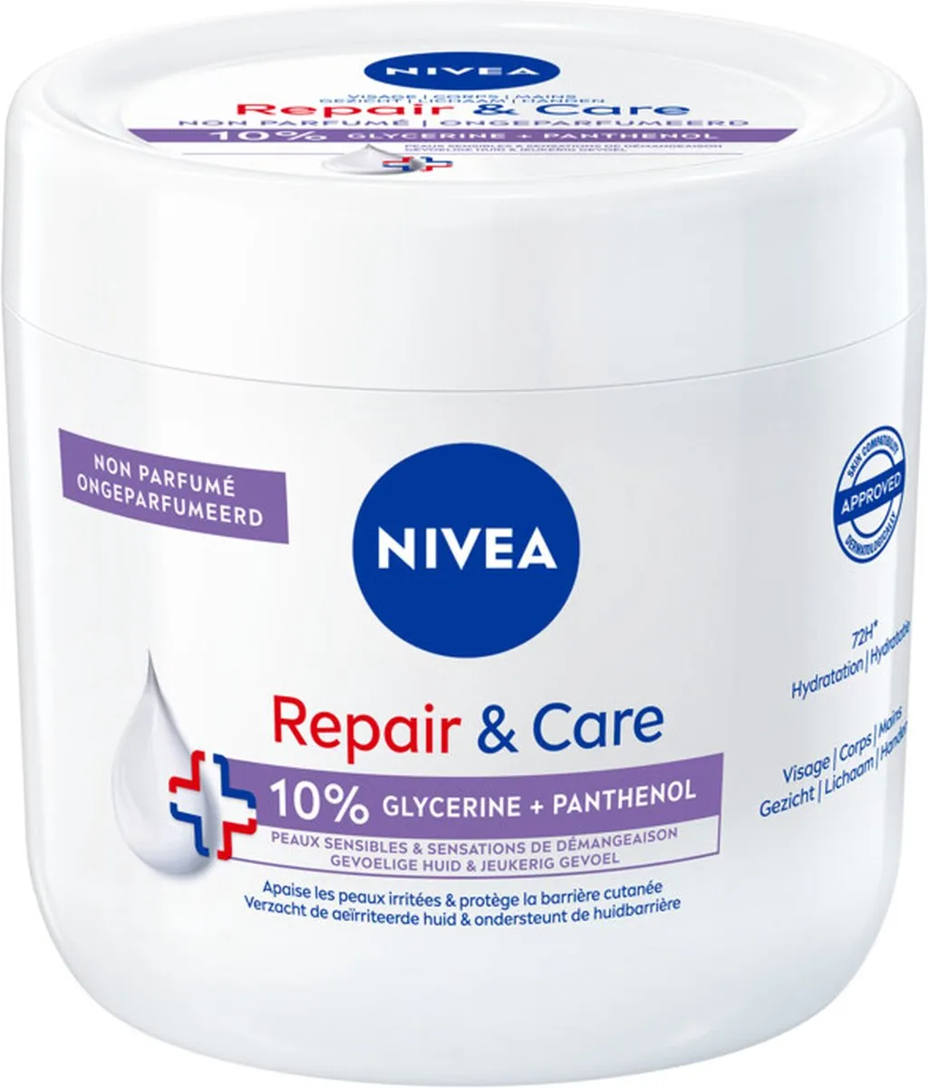 NIVEA Repair & Care Sensitive Bodycrème - 2400ml (6x400ml)