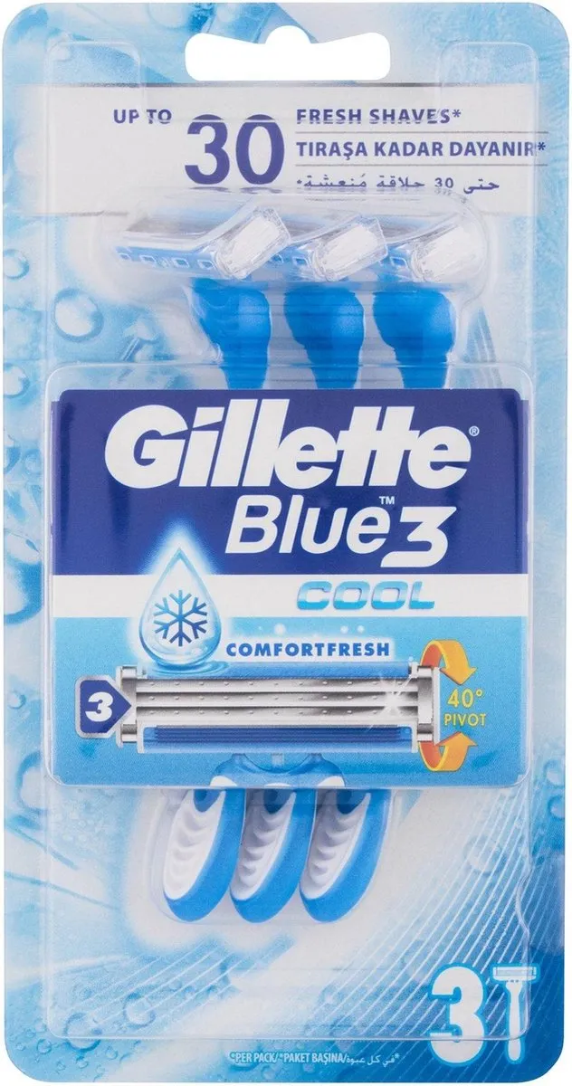 Gillette Blue3 Cool Mannen Scheermes