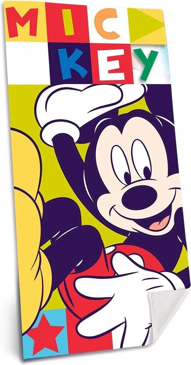 Disney Mickey Mouse Strandlaken 140x70cm - Multicolor - afbeelding 2 van 2