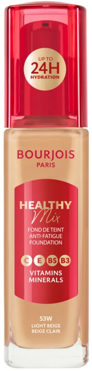 Bourjois Healthy Mix Anti-Fatigue Foundation 53W Light Beige - 30ml