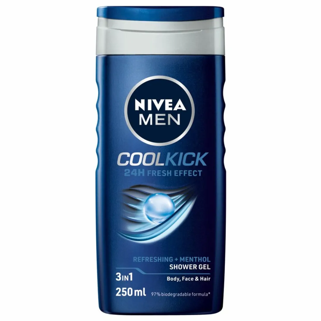 NIVEA Men Cool Kick Douchegel - 3x250ml