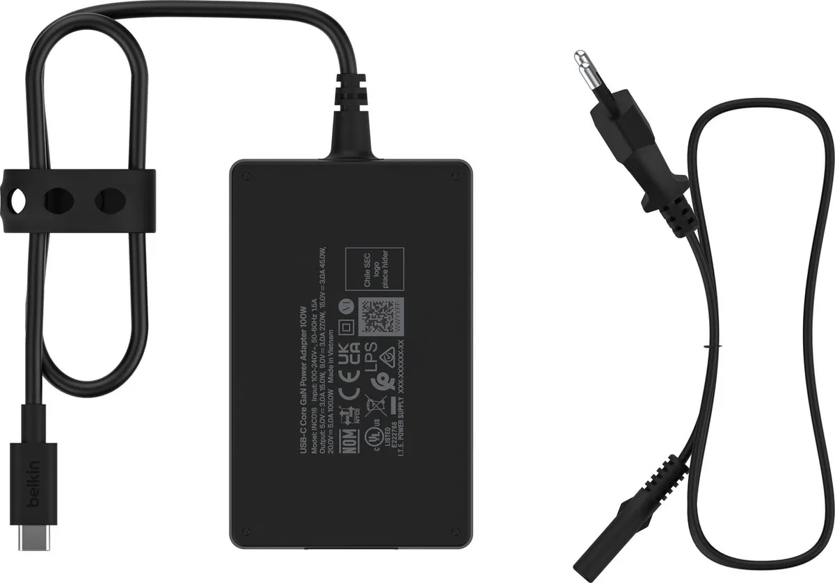 Belkin INC016glBK USB-C Oplader 100W