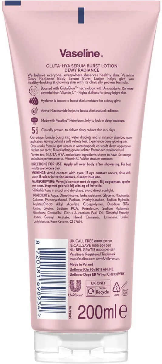 Vaseline Gluta-Hya Serum 200ml