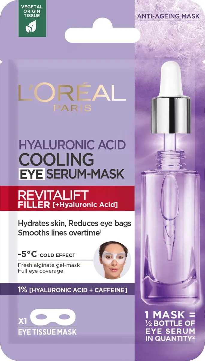 L'Oréal Paris Revitalift Filler Verkoelend Oogserum Masker 30ml