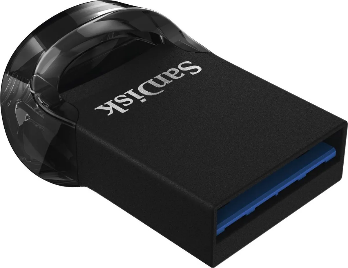 SanDisk Ultra Fit SDCZ430-128G-G46 USB-stick 128GB - Zwart