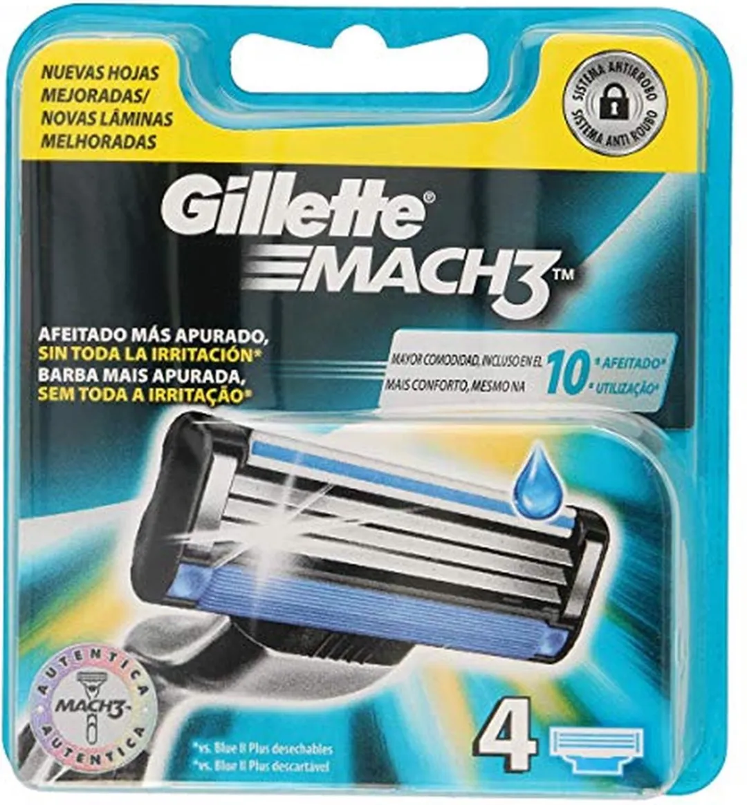 Gillette Mach 3 Scheermes - 4 Stuks