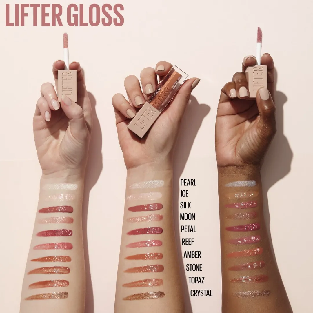 Maybelline New York Lifter Gloss Lipgloss 1 Pearl - 3x 5,4ml