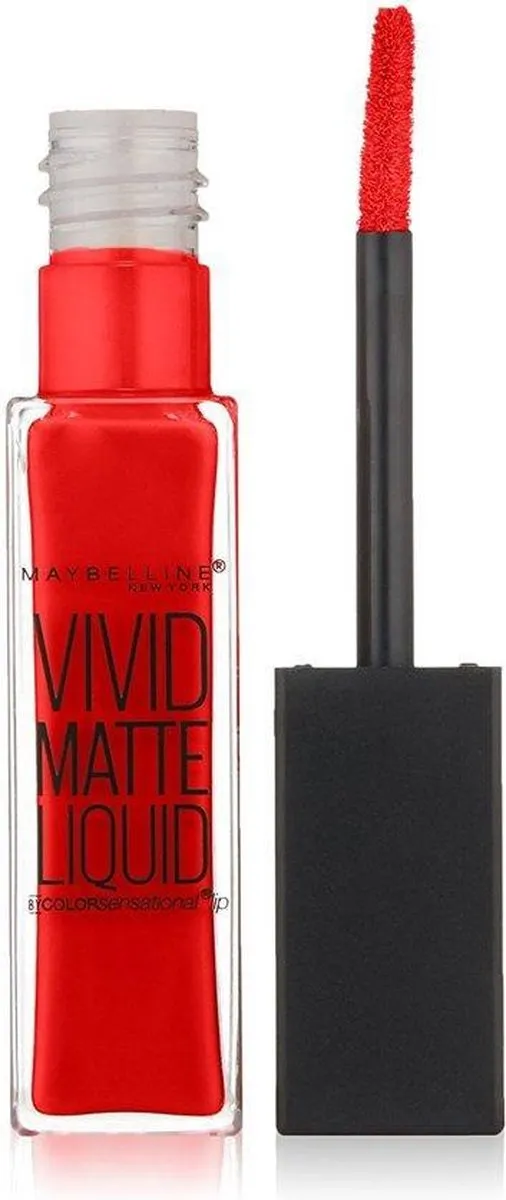 Maybelline Color Sensational Vivid Matte Lipgloss 35 Rebel Red - 8ml