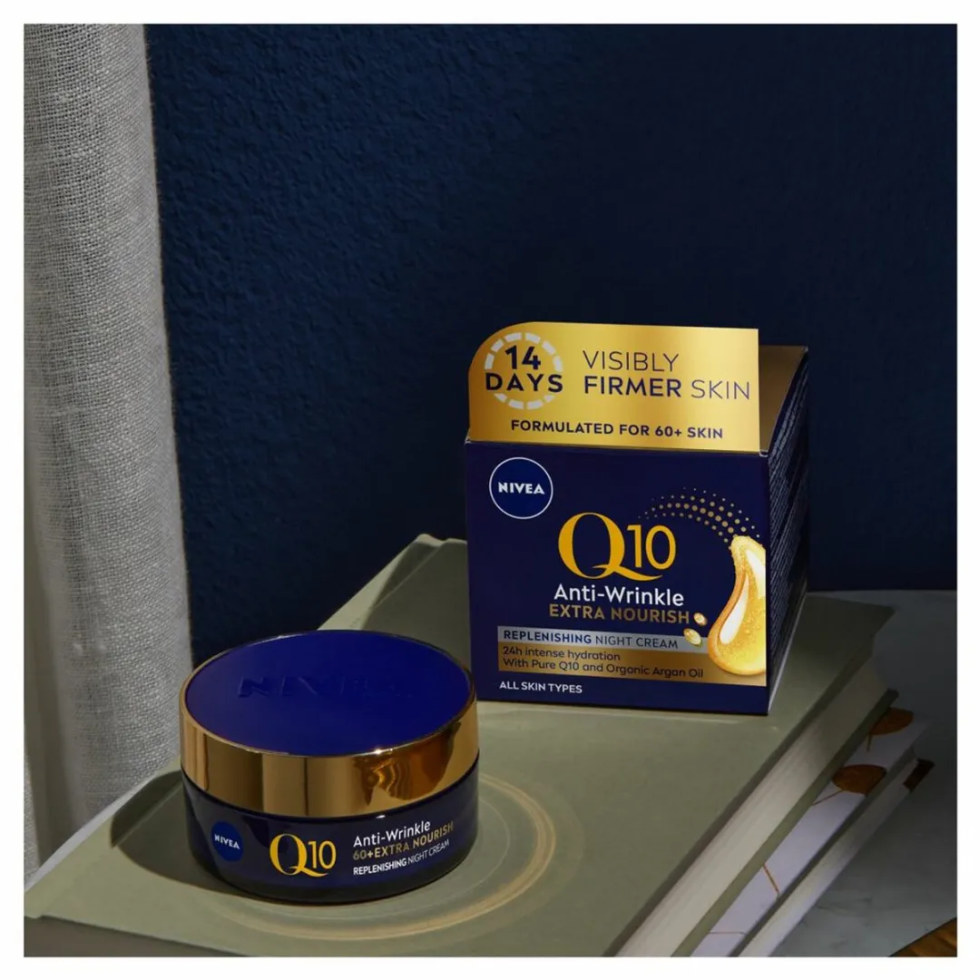 NIVEA Nachtcrème Q10 Extra Voedend 50ml - 10 Stuks
